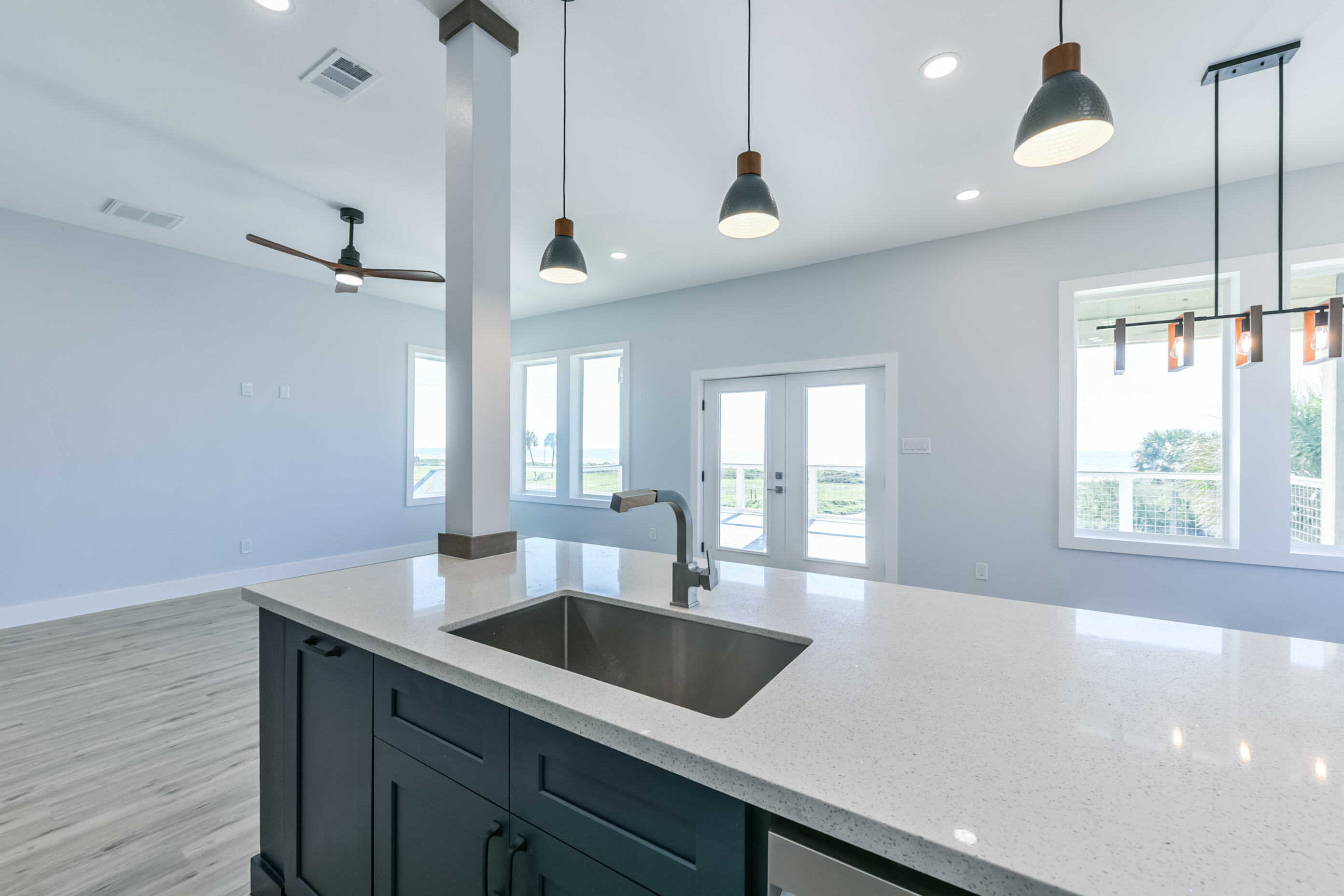 Living toward kitchen