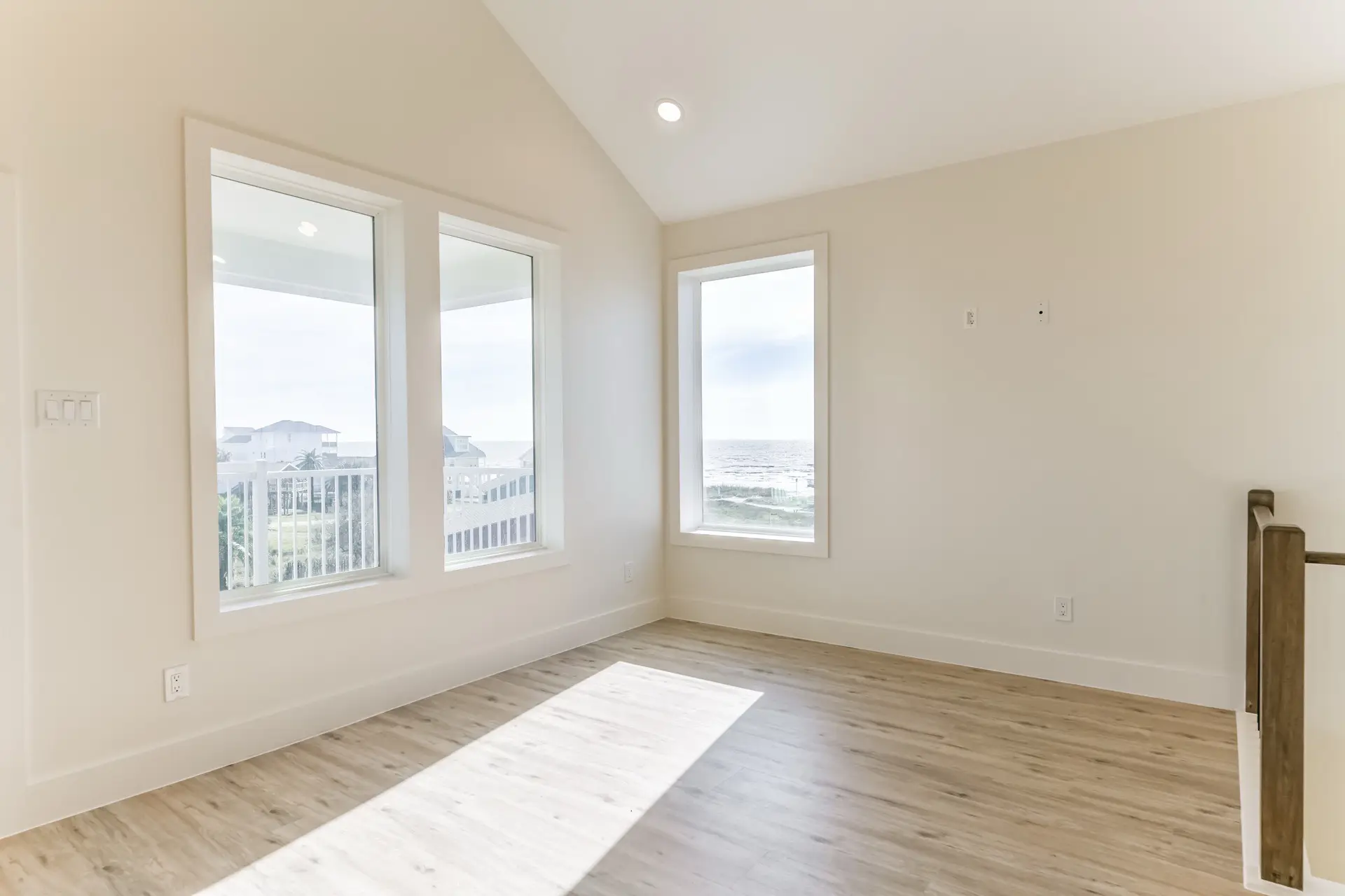 4206 Coastal Retreat living area with coastal design details