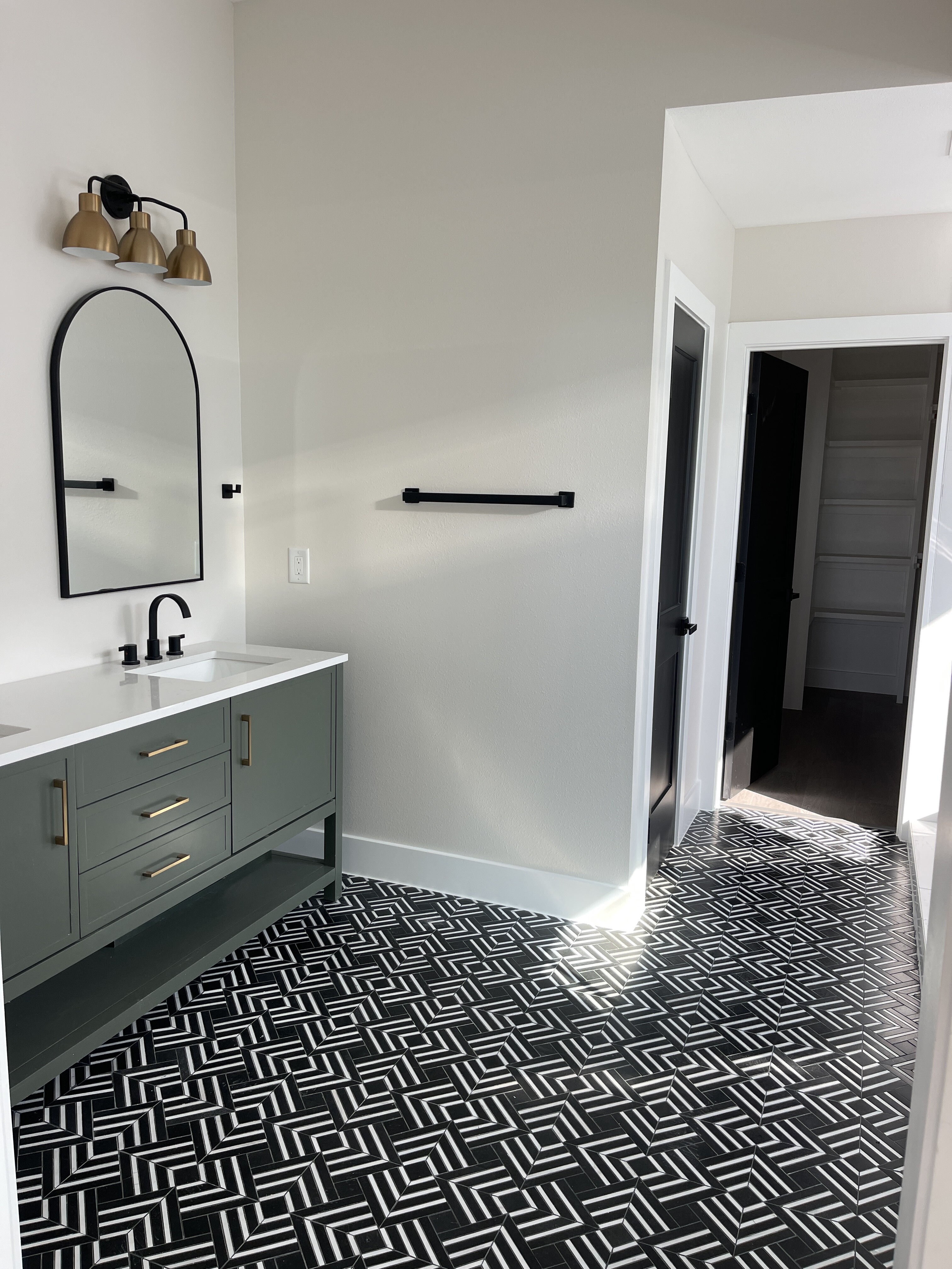 Master bath side view