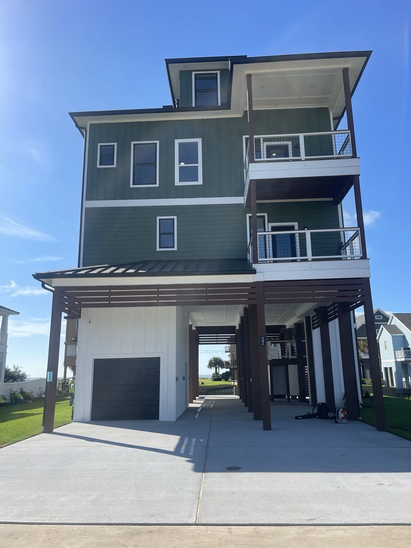 Coastal Cottage custom home exterior